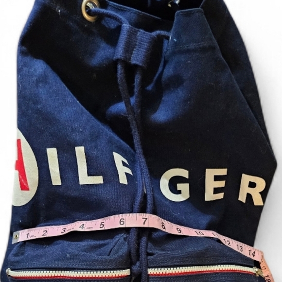 Vintage \'90\'s Tommy Hilfiger Blue Rucksack Bag/Backpack